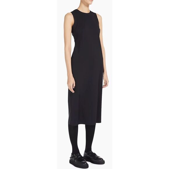 Max Mara Leisure Emilia Jersey Sleeveless Midi-Dress in Black NWT Size XS - Picture 3 of 9